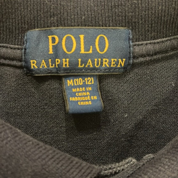 Ralph Lauren polo size 1012 boys navy blue white polo player good condition - Picture 2 of 3